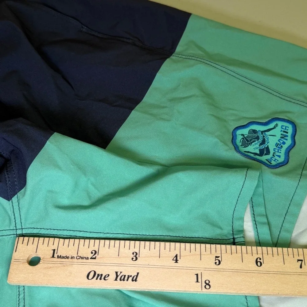 Patagonia Hydro Series Boardshorts Men's XL Blue Teal Swim Trunks Pockets‎